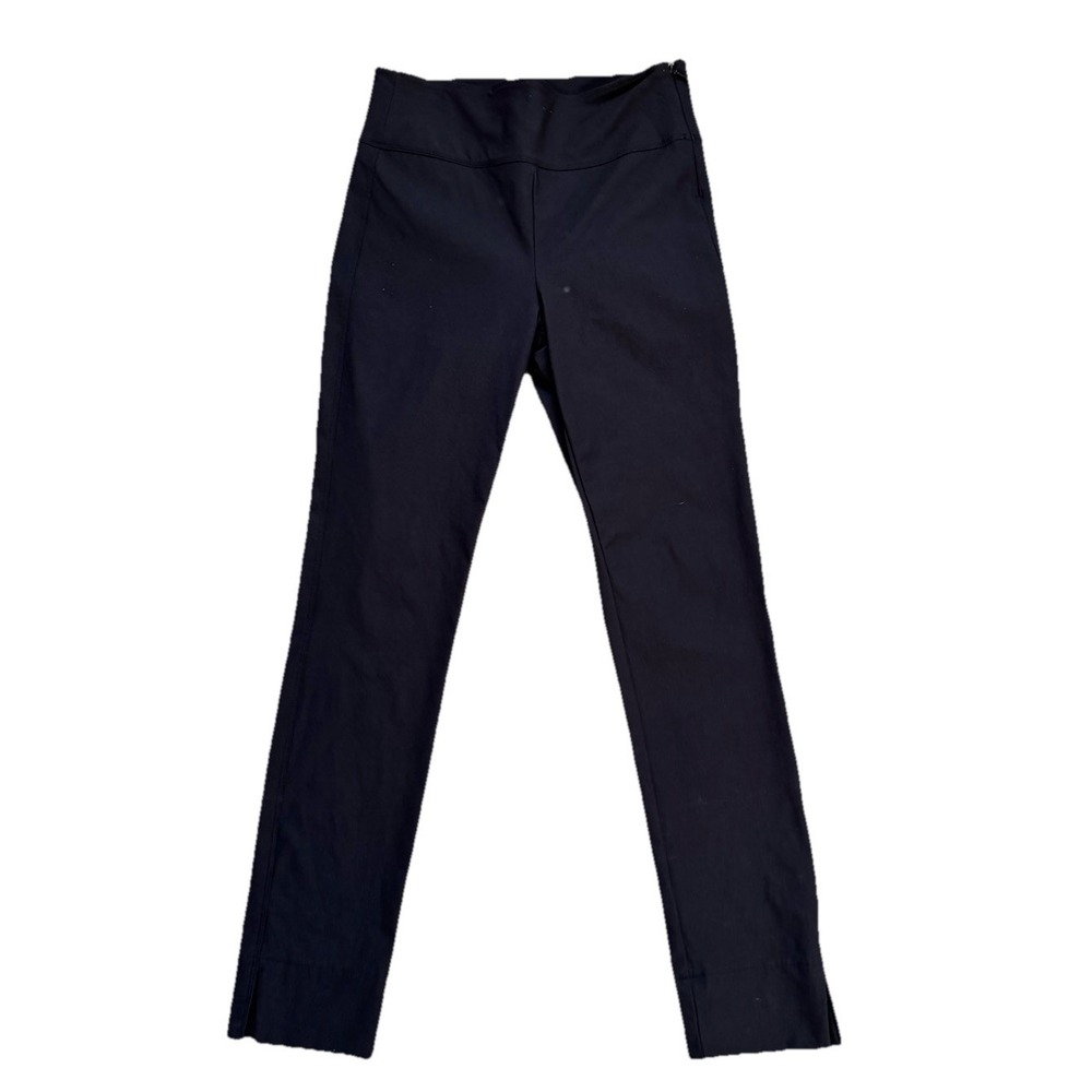Athleta Wander Slim Pants Ankle Side Zip Side Pockets Stretch Black Women Sz 2